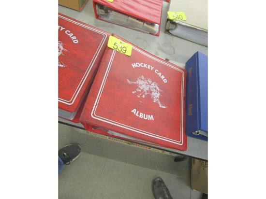 Binder of Hockey Cards