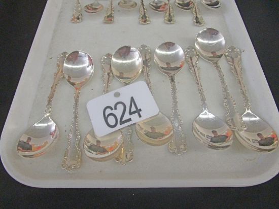 9 Sterling Spoons