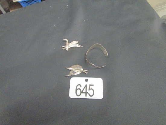 3 Sterling Pcs