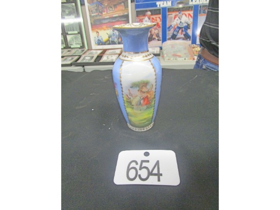 Hand Painted Vase 6"