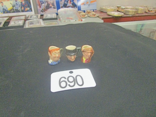 3 Royal Doulton Tobys