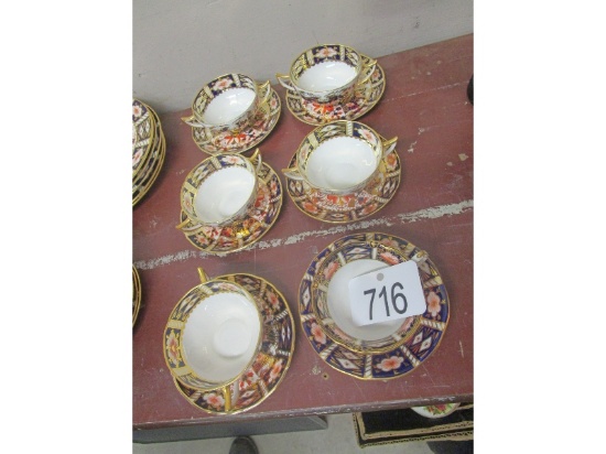 6 Royal Crown Derby Cups & Saucers