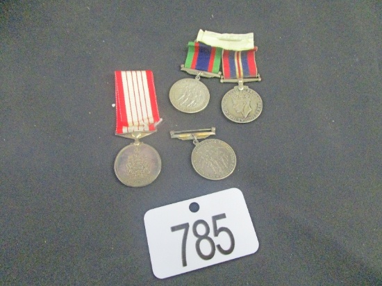 4 War Medals