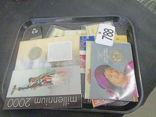 Tray of Commemorative Coins