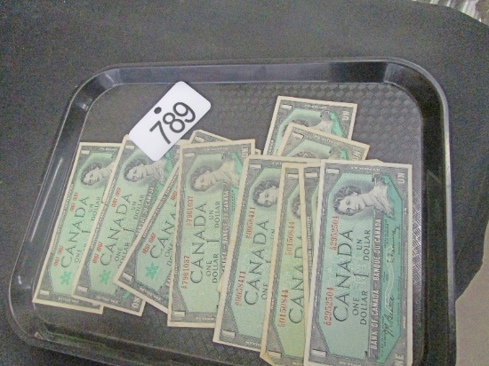 10 Canadian Dollar Bills