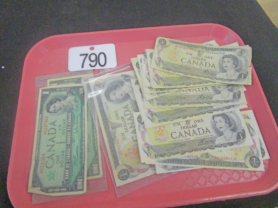 16 Canadian Dollar Bills