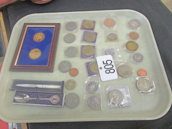 Tray of Coins
