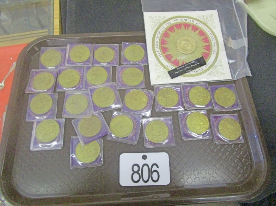 Tray of Commemorative Coins