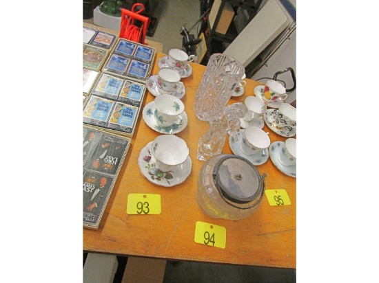 Row of Cups & Saucers
