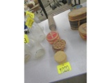 3 Wicker Containers & Rolling Pin