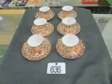 6 Royal Crown Derby Cups & Saucers