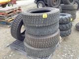 5- Goodyear 245/70R19.5 Tires