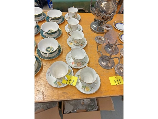 Set of 6 Paragon Cups and Saucers