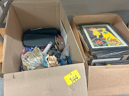 Box of Frames and Housewares