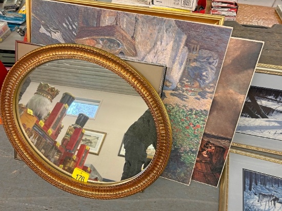 Round Mirror and Frames