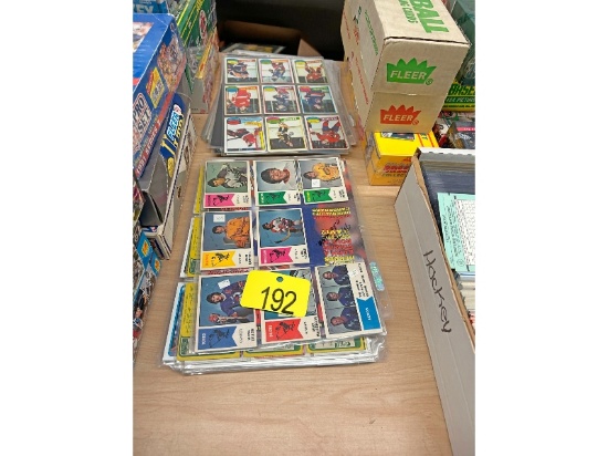 Row of Hockey Cards