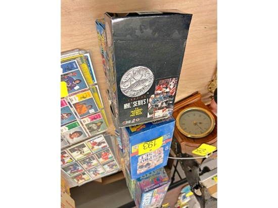 Row of Hockey Cards