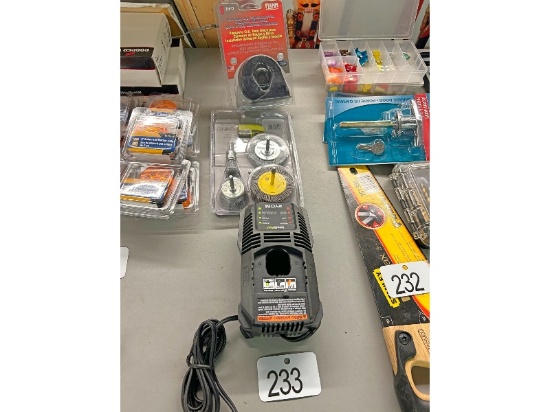 Row with Charger/Brushes/Horn