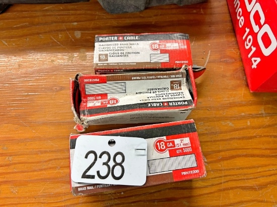 3 Boxes of Brad Nails