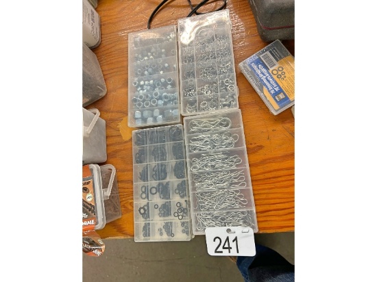 4 Containers of Fasteners and O Rings