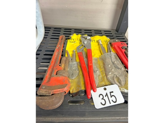 Vise Grip and Pipe Wrench