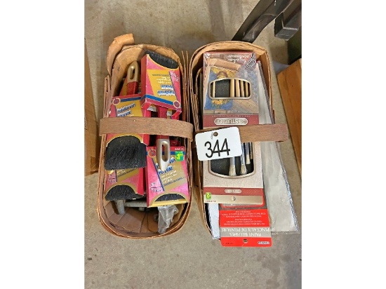 2 Baskets of Paintbrushes