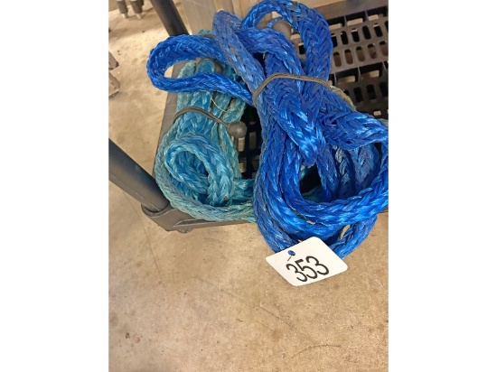 2 Tow Ropes, 4 Boxes of Pipe Fittings and Valves