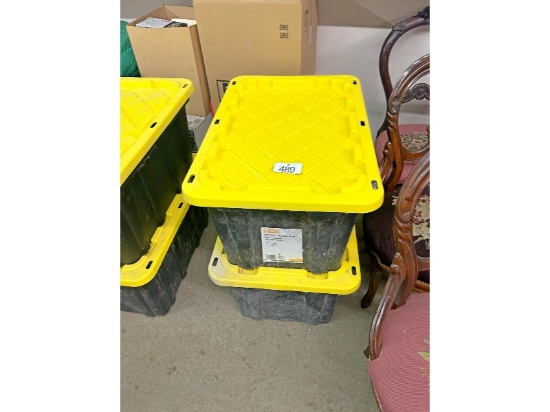 2 - 102 L HDX Bins with Lids