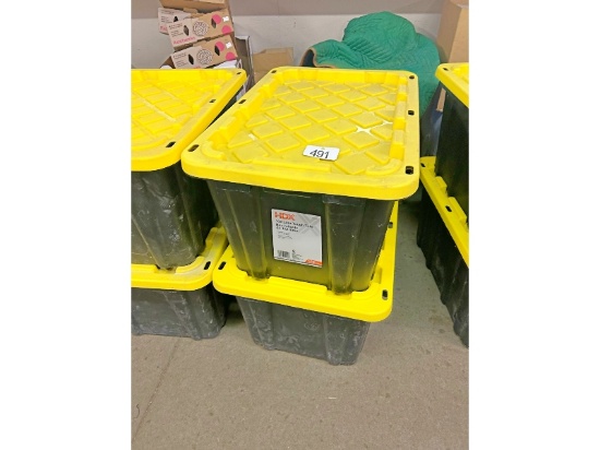 2 - 102 L HDX Bins with Lids