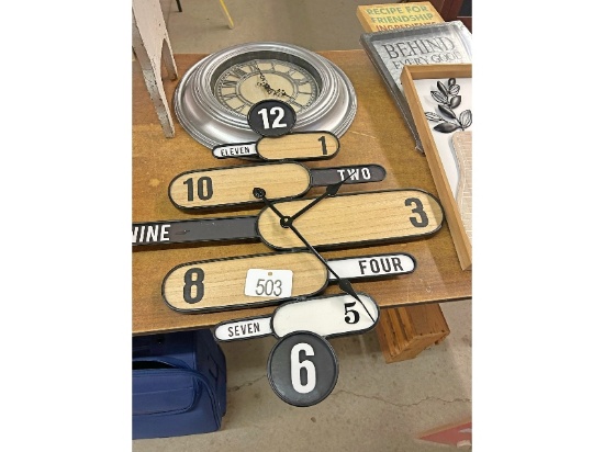 Art Deco Clock and Roman Numeral Clock