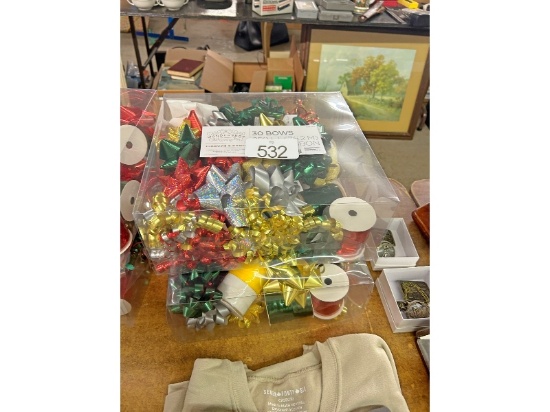 2 Boxes of Bows and Ribbons