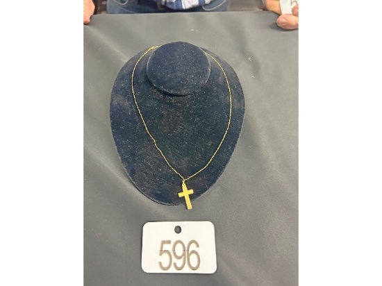 Gold Chain with Cross