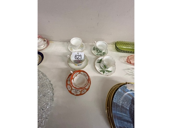 3 Cups and Saucers Including Royal Albert