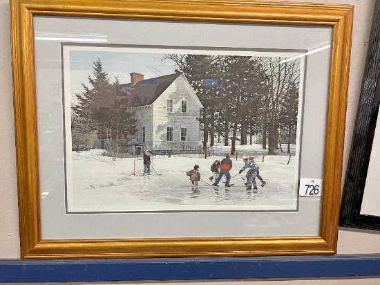 Limited Edition Pond Hockey Print