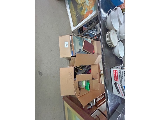 2 Boxes of Tools and Hardcover Books