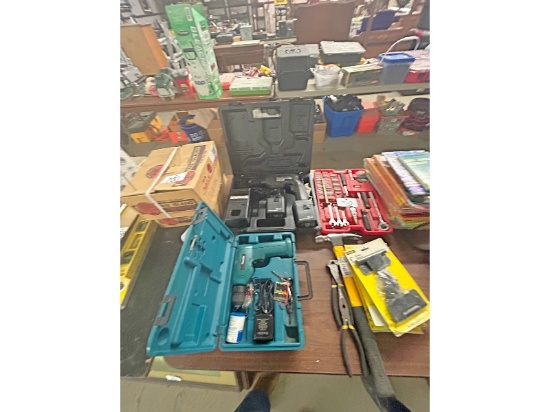 Makita and Craftsman Cordless Drills