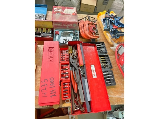 C-Clamps, Drill Sets, Smoke Alarm and Miscellaneous Tools