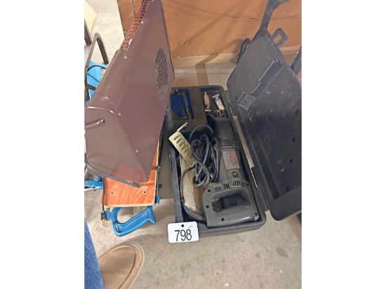 Sears Reciprocating Saw, Electric Heater and Mitre Box