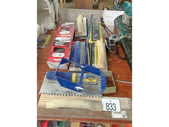 Trowels and Paint Stirrers