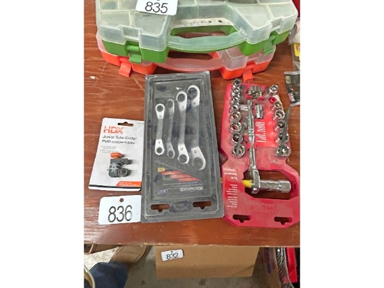Offset Wrenches, Tube Cutter and Socket Set