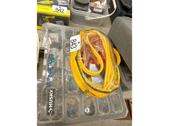 Booster Cables and Catchall Bin