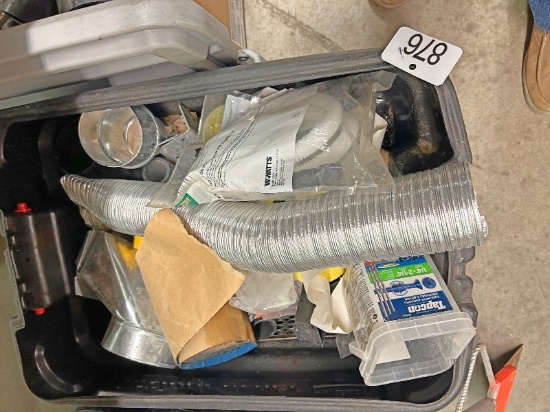 Tote of Plumbing Materials