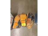 2 Pairs of Vintage Leather Hockey Gloves