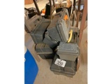 6 Empty Plastic Toolboxes