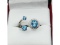 Sterling Silver 5.8 x 3 mm Natural Blue Topaz Ring