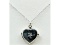 Sterling Silver 1.15 mm 1 Diamond Locket Pendant With Sterling Silver Chain