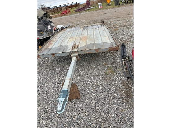 Tilt Bed Snowmobile Trailer