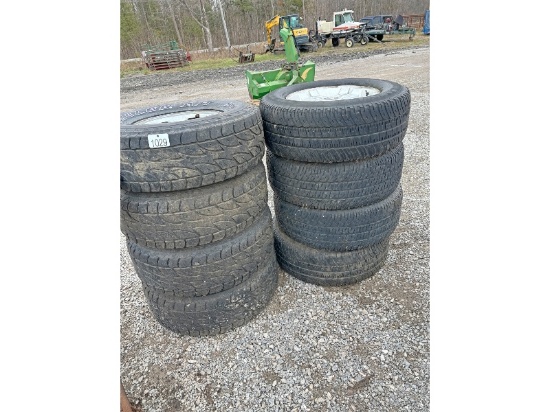 2 Sets of Tires on 6 Bolt GM Rims