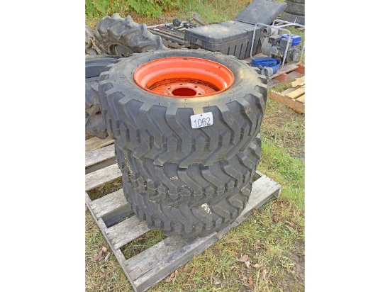 3 - 10-16.5 NHS Tires on 6 Bolt Rims - Unused
