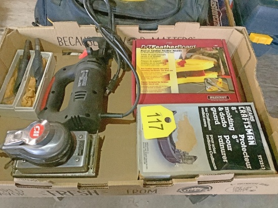 Dado Guard, Feather Board, Sander & Rotary Tool